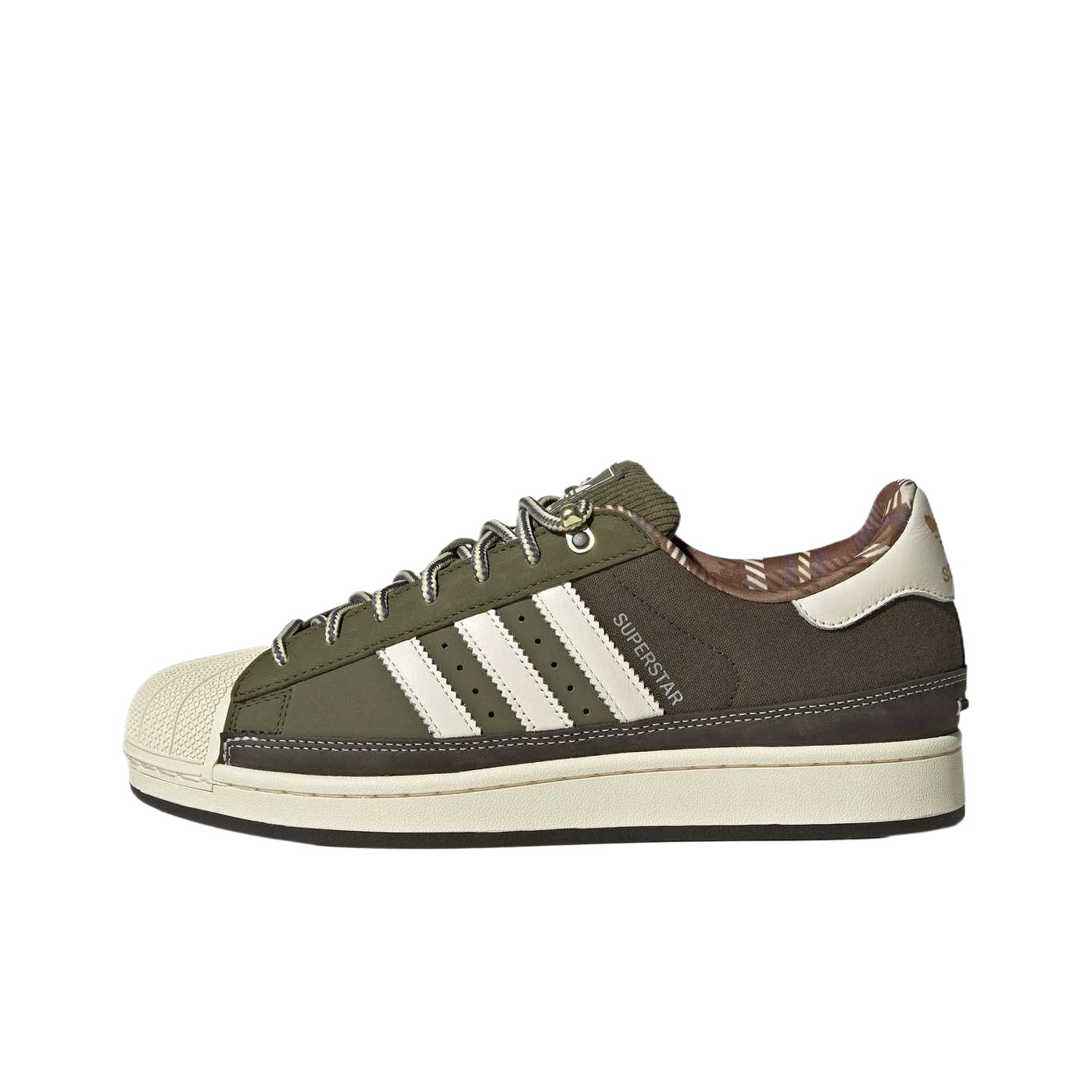 Adidas Shoes Superstar - Adidas Originals Superstar 2 รองเท้าสเก็ตบอร์ดทรงเตี้ย วัสดุผ้า,