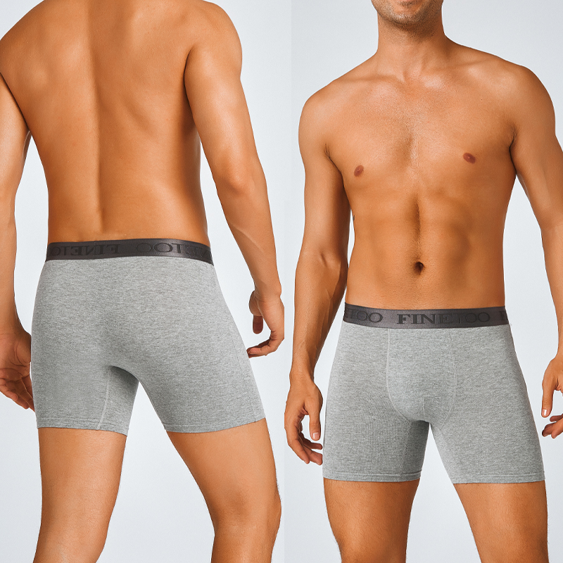 กางเกงบ็อกเซอร์ขายาวผ้าฝ้ายสำห - Boxer Brief Pack Cotton บทวิจารณ์และราคา