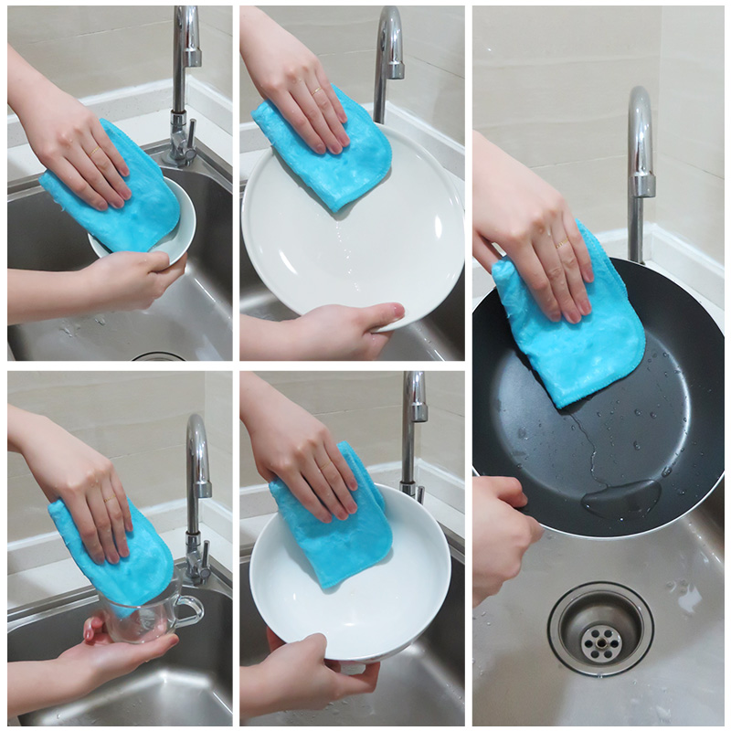 ผ้าเช็ดจานใยไมโครไฟเบอร์แบบแพ็ - Bamboo Fiber Trunk บทวิจารณ์และราคา