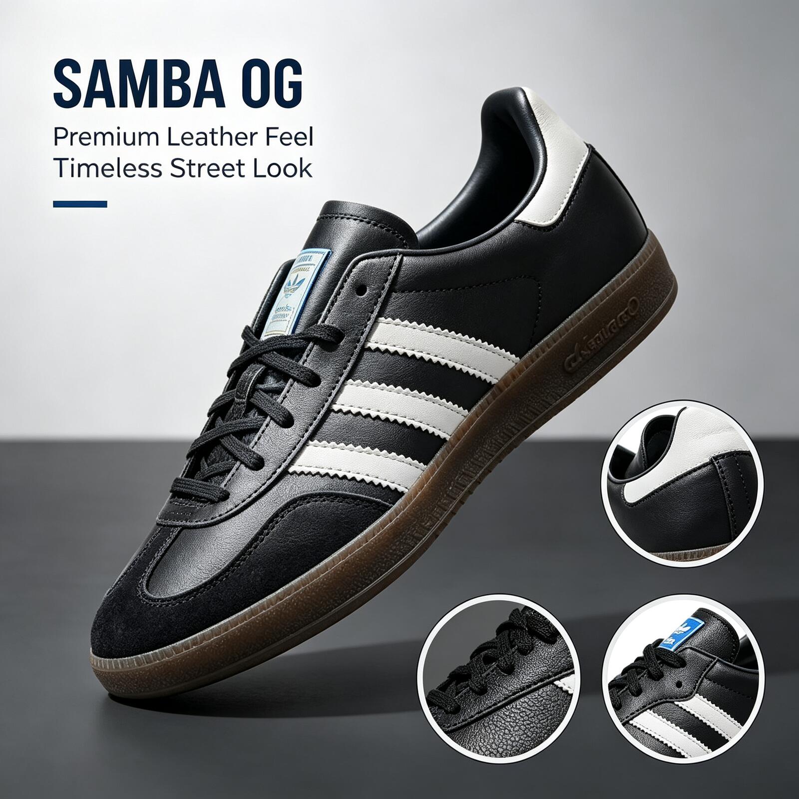 รองเท้า Adidas SAMBA OG B75807 - Adidas Shoes Samba บทวิจารณ์และราคา