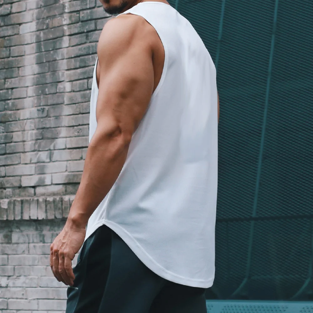 Men's Gym Tank Top ฟิตเนสแขนกุ - Sleeveless Undershirt บทวิจารณ์และราคา
